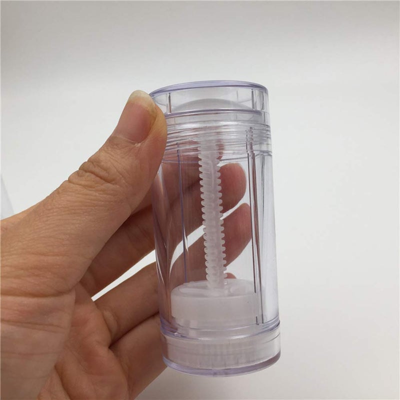 glasstore 4 Pcs Deodorant Container Clear Empty Twist-up Tubes DIY Deodorant Stick Containers Bottom Filling Gel Cosmetics Lip Balm Tube Bottle (75ml/2.5oz) - Image 3